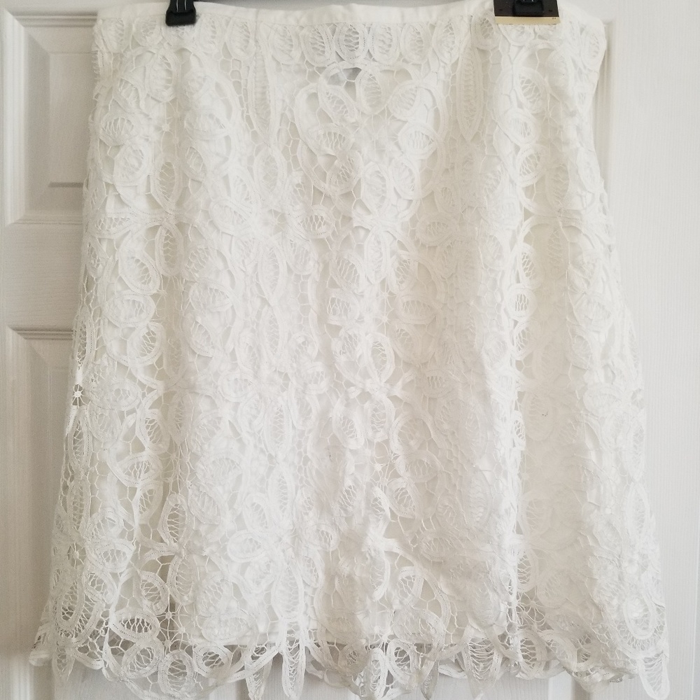 White Lace Skirt